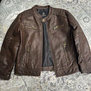 Leather Bomber Jacket kids